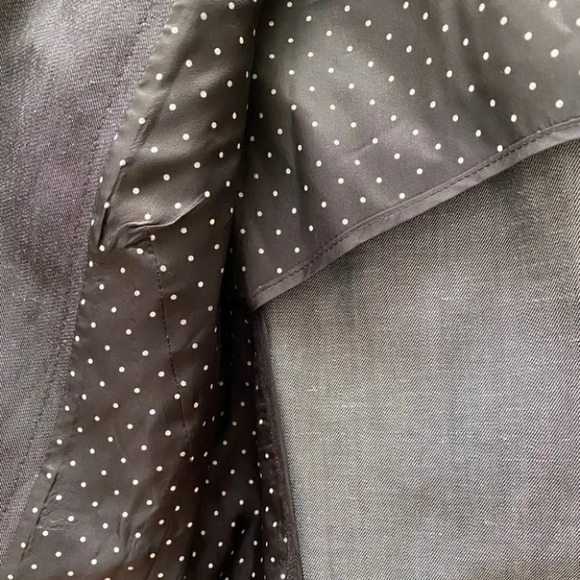 AKRIS PUNTO - Wool & Flax Blazer in Grey Polkadot - Picture 6 of 7